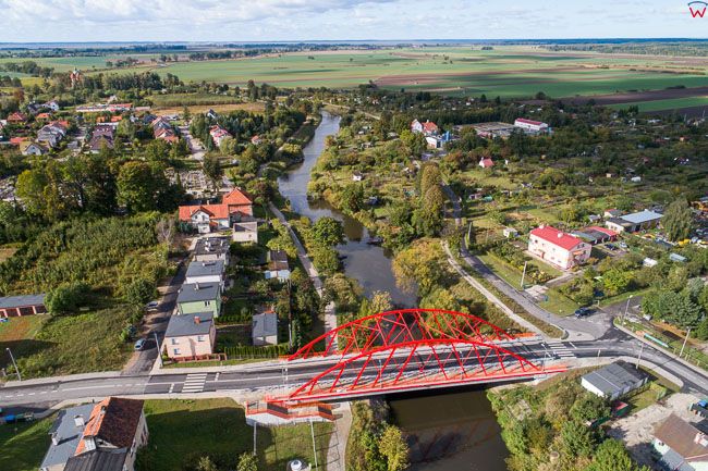 Braniewo, most na Paslece ul. PCK. EU, PL, Warm-Maz. Lotnicze.